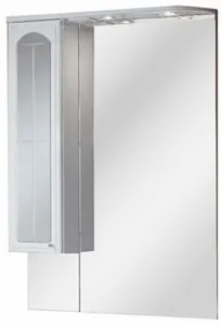 Шкаф-зеркало Aquaton Эмилья 75 L белый 1A011202EJ01L Шкаф-зеркало Aquaton Эмилья 75 L белый 1A011202EJ01L, 1