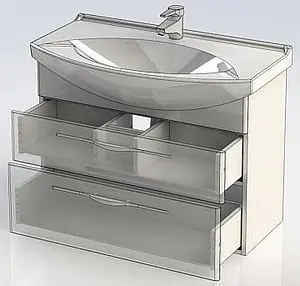 Тумба-умывальник Aquanet Ирвин 85 белый 00203972+00175448 Тумба-умывальник Aquanet Ирвин 85 белый 00203972+00175448, 4