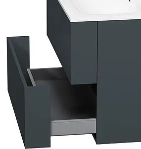 Тумба-умывальник подвесная Am.Pm Spirit 2.0 80 графит M70AFHX0802GM+M70AWCC0802WG Тумба-умывальник подвесная Am.Pm Spirit 2.0 80 графит M70AFHX0802GM+M70AWCC0802WG, 4