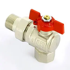 Кран шаровый с американкой угловой ½&quot;в x ½&quot;н Uni-fitt 133T2000, 5