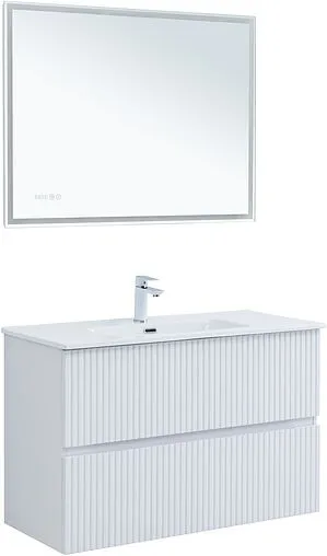 Тумба под умывальник Aquanet Джейн 100 белый матовый 00313288