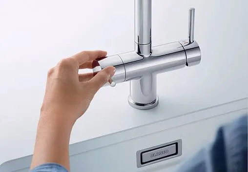 Смеситель для кухни с подключением к фильтру Blanco Fontas-S II нержавеющая сталь 525199