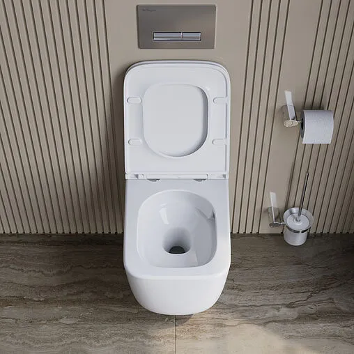 Унитаз подвесной безободковый BelBagno Uno белый BB7006CHR/SC Унитаз подвесной безободковый BelBagno Uno белый BB7006CHR/SC