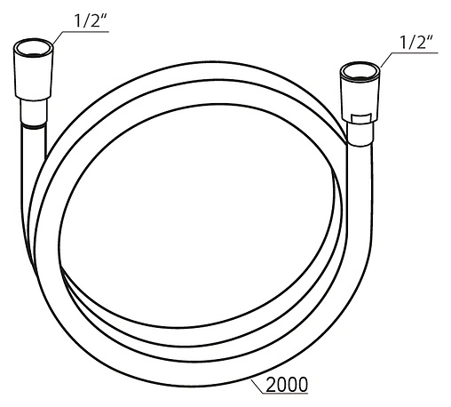 Шланг для душа Ravak SilverShine 914.02 200см хром X07P339
