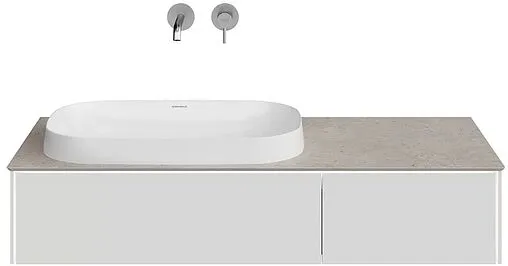 Тумба-умывальник подвесная Kerama Marazzi Magica 120 утренний серый матовый MA.120.2\MGR.M+MA.wbi.65+