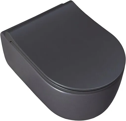 Унитаз подвесной безободковый Allen Brau Priority антрацит 4.31002.AN