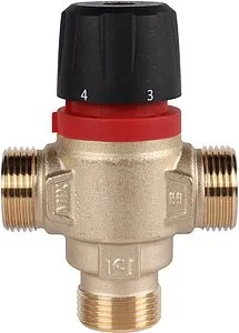 Трехходовой термостатический смесительный клапан ¾" +35...+60°С Kvs 1.6 Rommer RVM-0122-166020 Трехходовой термостатический смесительный клапан ¾" +35...+60°С Kvs 1.6 Rommer RVM-0122-166020, 4