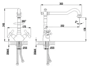 Смеситель для кухни Lemark Standard хром LM2109C Смеситель для кухни Lemark Standard хром LM2109C, 2