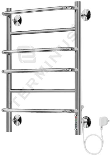 Полотенцесушитель электрический лесенка Terminus Евромикс П6 650х482 полированная сталь 4660059580173
