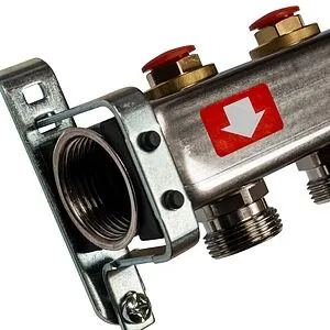 Группа коллекторная без расходомеров 2 отвода 1&quot;в/в x ¾&quot;ек Stout SMS-0932-000002, 4