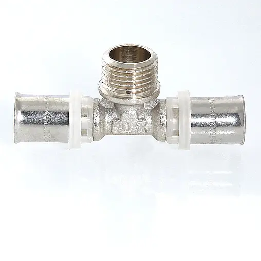 Тройник пресс переходной 32мм x 1"н x 32мм Valtec VTm.233.N.320632 Тройник пресс переходной 32мм x 1"н x 32мм Valtec VTm.233.N.320632