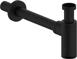 Сифон бутылочный для раковины IDDIS Optima Home чёрный матовый OPTBL00i84 Сифон бутылочный для раковины IDDIS Optima Home чёрный матовый OPTBL00i84, 1