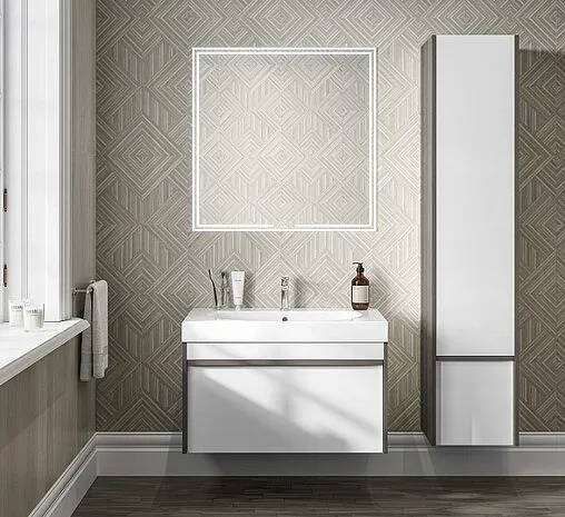 Тумба-умывальник подвесная Kerama Marazzi Modula 80 арабика MO.80.1+1\AR+r