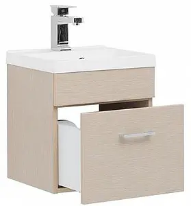 Тумба-умывальник подвесная Aquanet Нота 40 светлый дуб 00159088+00204094, 4