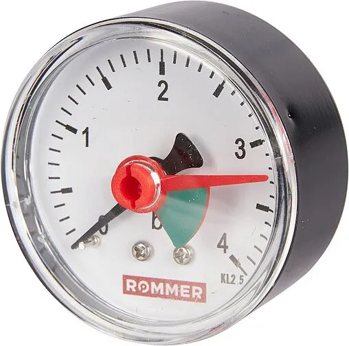 Манометр аксиальный Rommer 50 мм 4 бар ¼&quot; RIM-0007-500408