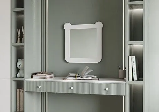 Зеркало Aquaton Каспер Мишка 50 белый матовый 1A283402CRE20