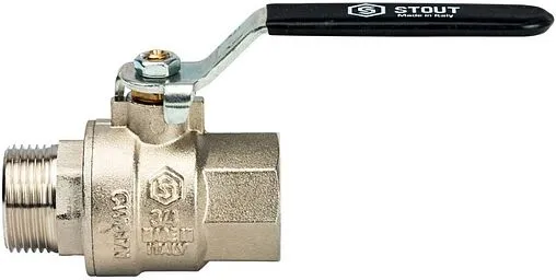 Кран шаровый ¾&quot;в x ¾&quot;н Stout ГОСТ Р 59553-2021 SVB-0003-200020