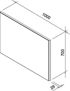 Зеркало Ravak Ring 100 белый X000000777 Зеркало Ravak Ring 100 белый X000000777, 2