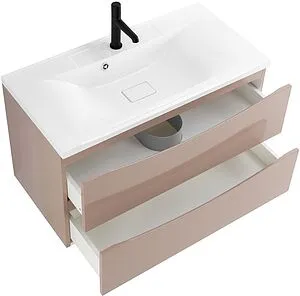 Тумба под умывальник подвесной BelBagno MARINO 90 Capucino Lucido MARINO-900-2C-SO-CL-P, 5