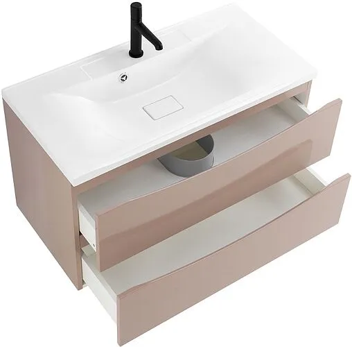 Тумба под умывальник подвесной BelBagno MARINO 90 Capucino Lucido MARINO-900-2C-SO-CL-P