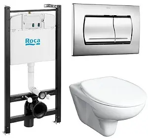 Комплект 5 в 1 Roca Mitos L 893100020 с кнопкой хром глянцевый, 1