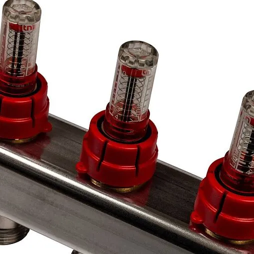 Группа коллекторная с расходомерами 6 отводов 1&quot;в/в x ¾&quot;ек Stout SMS 0917 000006