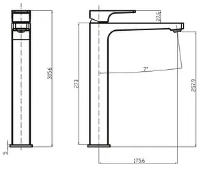 Смеситель для раковины Villeroy&Boch Architectura Square хром TVW12500200061 Смеситель для раковины Villeroy&Boch Architectura Square хром TVW12500200061, 2
