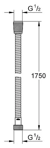 Шланг для душа Grohe Relexaflex 175см хром 45992000
