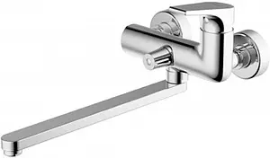 Смеситель для ванны с длинным изливом Bravat Vega хром F6119177CP-01L, 1