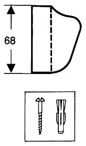 Держатель ручного душа Hansgrohe Porter хром 28321000, 2