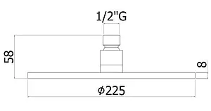 Лейка верхнего душа с настенным креплением Paffoni Master полированная сталь ZSOF074ST+ZSOF034ST Лейка верхнего душа с настенным креплением Paffoni Master полированная сталь ZSOF074ST+ZSOF034ST, 2