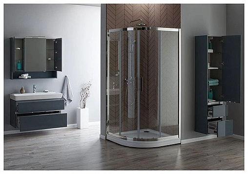 Тумба под умывальник Aquanet Виго 100 сине-серый 00183361