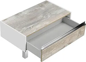 Комод Aquaton Капри 80 бетон пайн/белый 1A231103KPDA0 Комод Aquaton Капри 80 бетон пайн/белый 1A231103KPDA0, 3