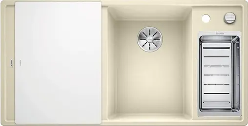 Мойка кухонная Blanco Axia III 6 S-F 100 R (доска стекло) жасмин 523493