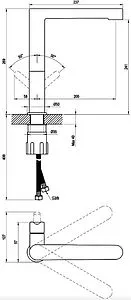 Смеситель для кухни Ravak Puri чёрный матовый X070183, 2