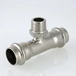Тройник пресс переходной 28мм x ¾&quot;н x 28мм Valtec VT.INOX-PRESS VTi.933.I.280528, 5