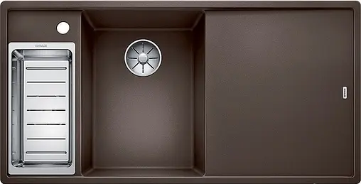 Мойка кухонная Blanco Axia III 6 S 100 L (доска стекло) кофе 524662