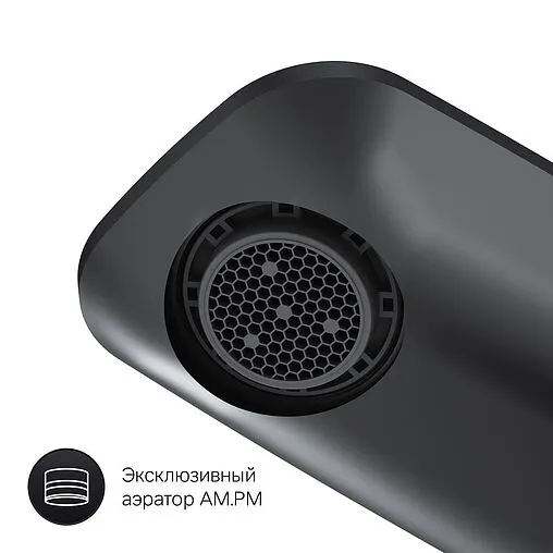 Смеситель для раковины Am.Pm Inspire 2.0 чёрный матовый F50A02322 Смеситель для раковины Am.Pm Inspire 2.0 чёрный матовый F50A02322