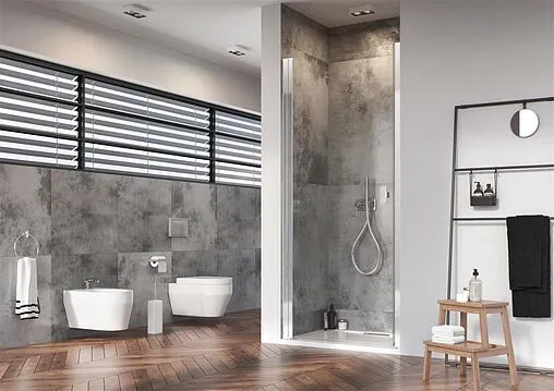 Дверь в нишу 900мм прозрачное стекло Radaway NES DWJ I 90 L 10026090-01-01L