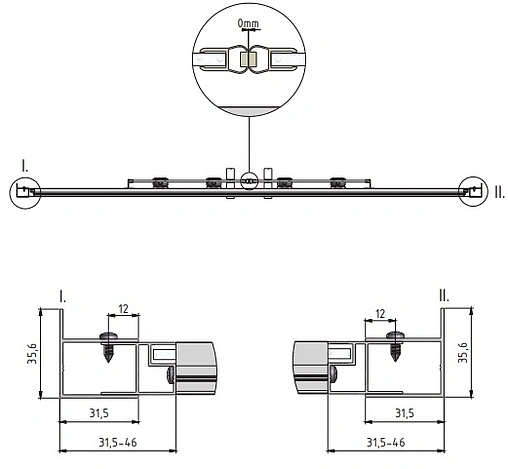Дверь в нишу 1400мм прозрачное стекло Roltechnik Lega Line LLD4/1400 574-1400000-00-02
