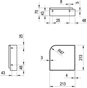 Кронтшейн Ravak Yard 28 C хром X01784 Кронтшейн Ravak Yard 28 C хром X01784, 2
