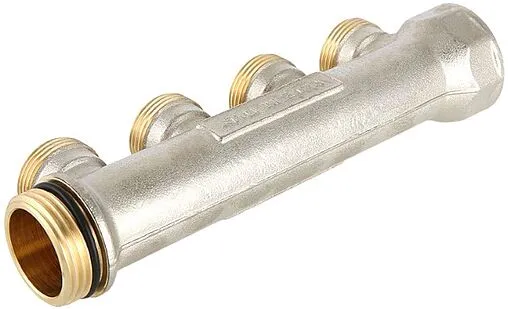 Коллектор распределительный проходной 2 отвода 1&quot;в/н x ¾&quot;ек Valtec VTc.500.NE.060502