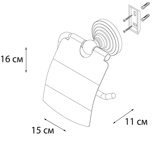 Держатель туалетной бумаги Fixsen Retro бронза FX-83810
