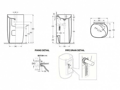 Раковина Roca Beyond 50 белый 3270B0000