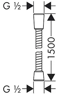 Шланг для душа Lemark Turn-Free 150см чёрный матовый LE8023S-Black, 2