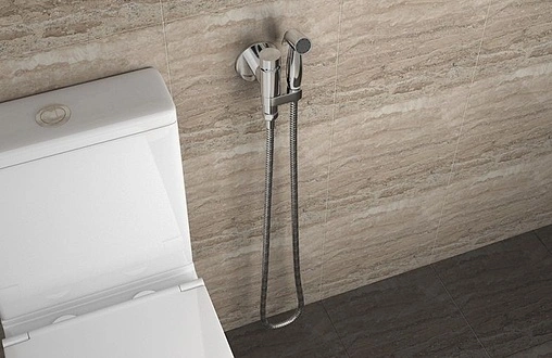 Гигиенический душ со смесителем Bravat Eler хром D9137CP-RUS