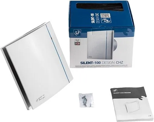 Вентилятор вытяжной Soler & Palau SILENT-100 CMZ DESIGN белый Вентилятор вытяжной Soler & Palau SILENT-100 CMZ DESIGN белый