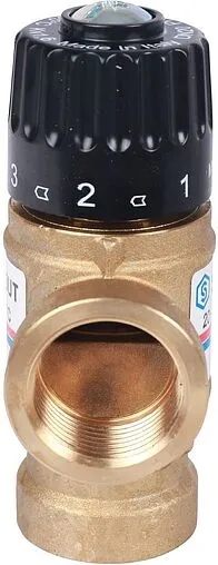 Трехходовой термостатический смесительный клапан ¾" +20...+43°С Kvs 1.6 Stout SVM-0110-164320