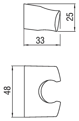 Держатель ручного душа Nobili хром AD147/9CR