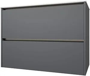 Тумба-умывальник подвесная Allen Brau Activity 90 платина/олива браш 1.34013.PGM+, 3